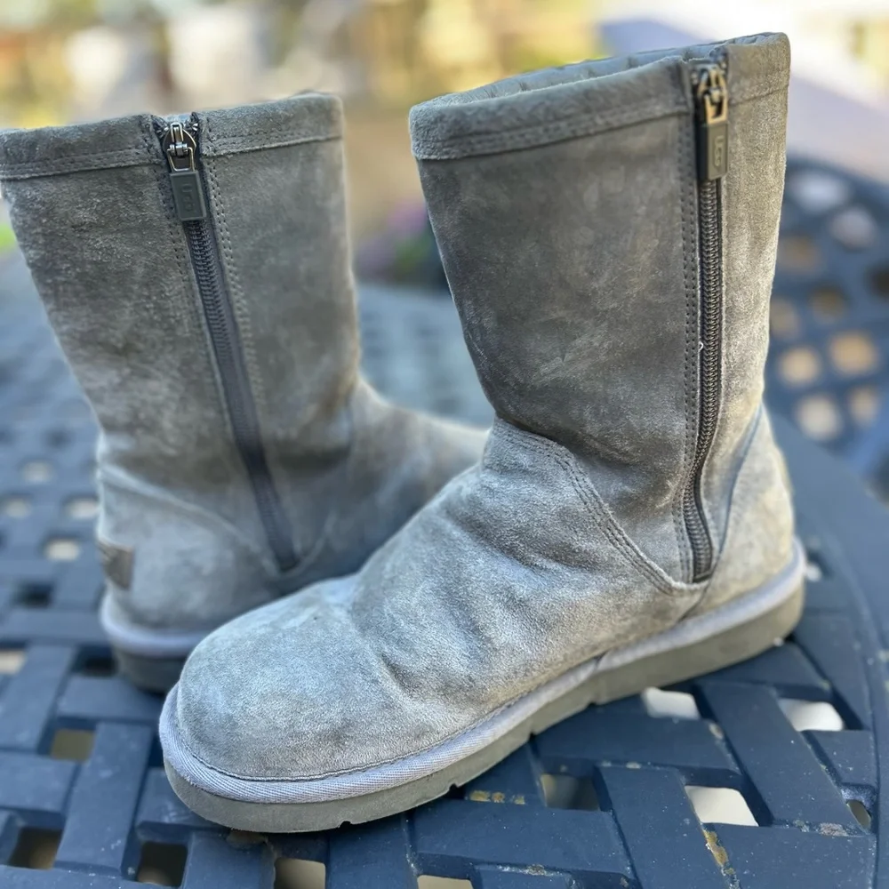 UGG Australia Genuine Leather and Sheepskin Women’s Boots